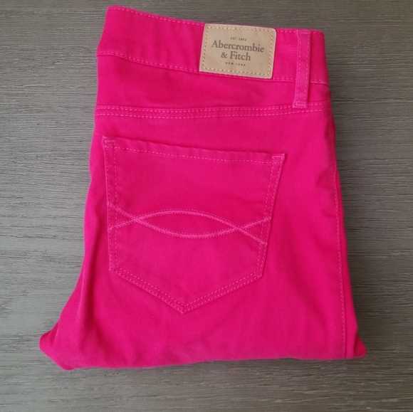 Abercrombie & Fitch Denim - Abercrombie & Fitch Hot Pink Jeans